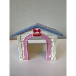 Fisher Price Loving Family Dog House Pink White 2005